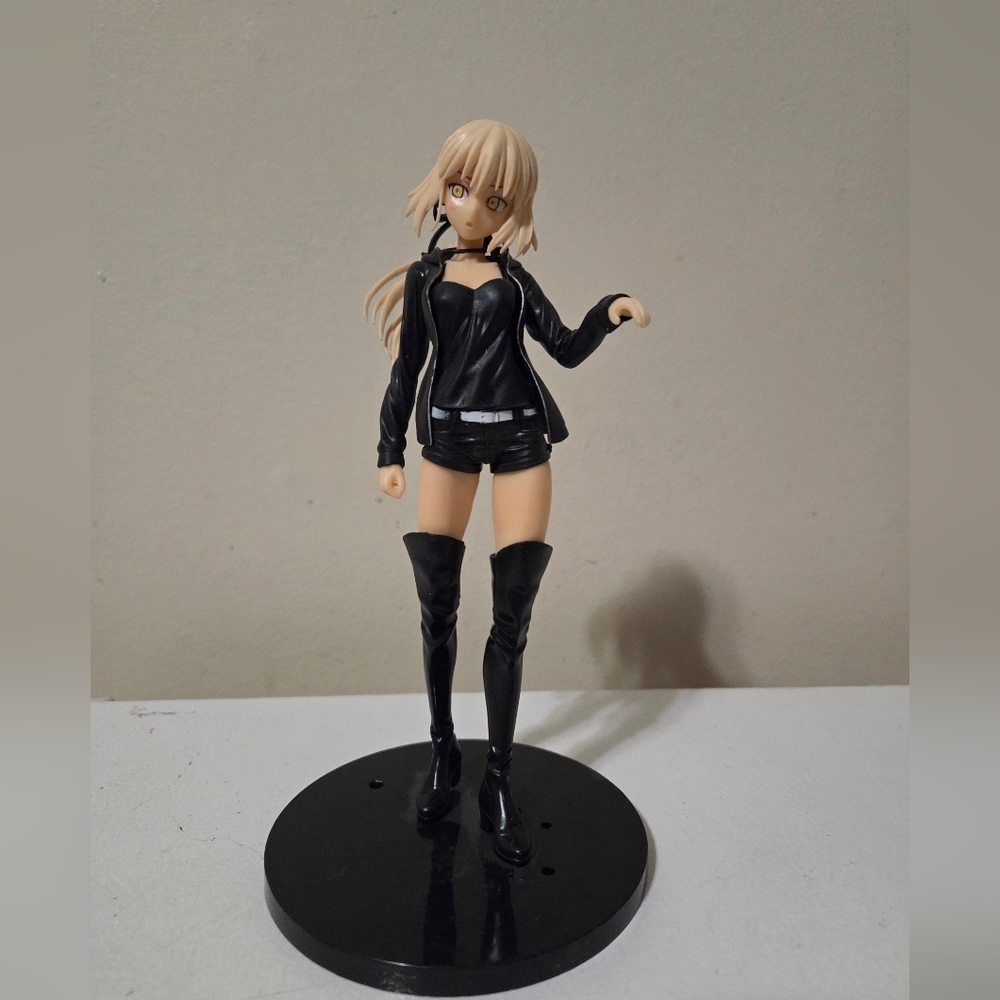 Fate Grand Order Saber Alter Casual Black Outfit PVC Figure Figurine 8” No Sword